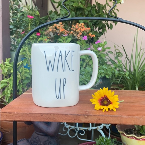 ☀️ NEW Rae Dunn “WAKE UP” Coffee Mug ☀️ - Picture 3 of 6